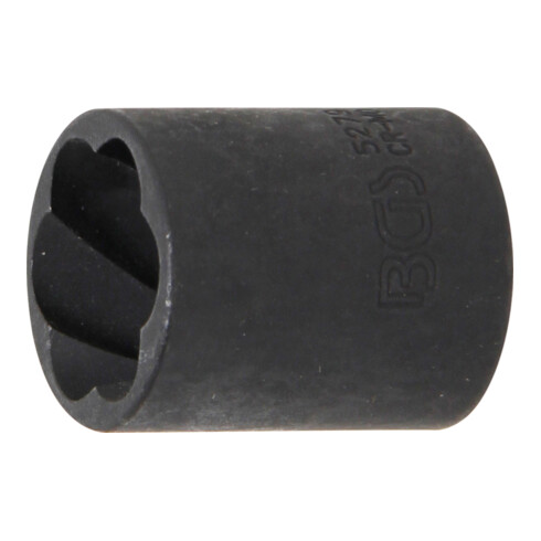 BGS Spiral-Profil-Steckschlüssel-Einsatz / Schraubenausdreher 5279, Antrieb Innenvierkant 10 mm (3/8"), SW 19 mm
