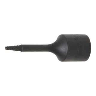BGS Spiral-Profil-Steckschlüssel-Einsatz / Schraubenausdreher 5281-2, Antrieb Innenvierkant 10 mm (3/8"), 2 mm