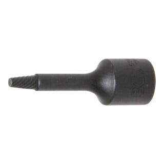 BGS Spiral-Profil-Steckschlüssel-Einsatz / Schraubenausdreher 5281-4, Antrieb Innenvierkant 10 mm (3/8"), 4 mm
