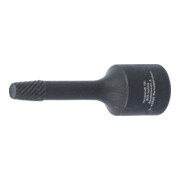 BGS Spiral-Profil-Steckschlüssel-Einsatz / Schraubenausdreher 5281-6, Antrieb Innenvierkant 10 mm (3/8"), 6 mm