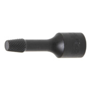 BGS Spiral-Profil-Steckschlüssel-Einsatz / Schraubenausdreher 5281-8, Antrieb Innenvierkant 10 mm (3/8"), 8 mm