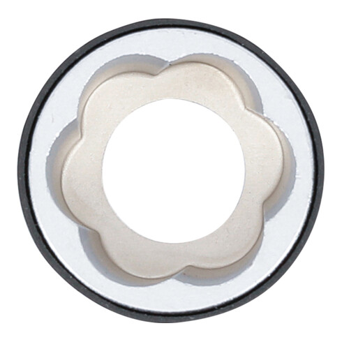 BGS Spiral-Profil-Steckschlüssel-Einsatz / Schraubenausdreher, Antrieb Außensechskant 21 mm, SW 21 mm