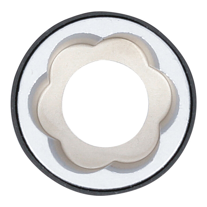 BGS Spiral-Profil-Steckschlüssel-Einsatz / Schraubenausdreher, Antrieb Außensechskant 21 mm, SW 21 mm