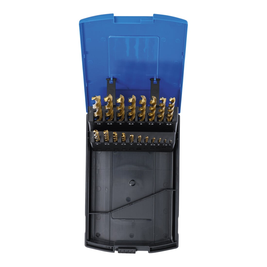 BGS Spiralbohrer-Satz HSS-G titan-nitriert 1 - 10 mm, 19-tlg.