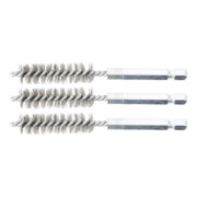 BGS Staal borstel aandrijving zeskant mof