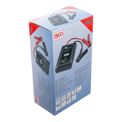 BGS Starthilfegerät 74242, Batterielos, mit Ultra-Kondensator Technologie, 12 V / 800 A / 1600 A