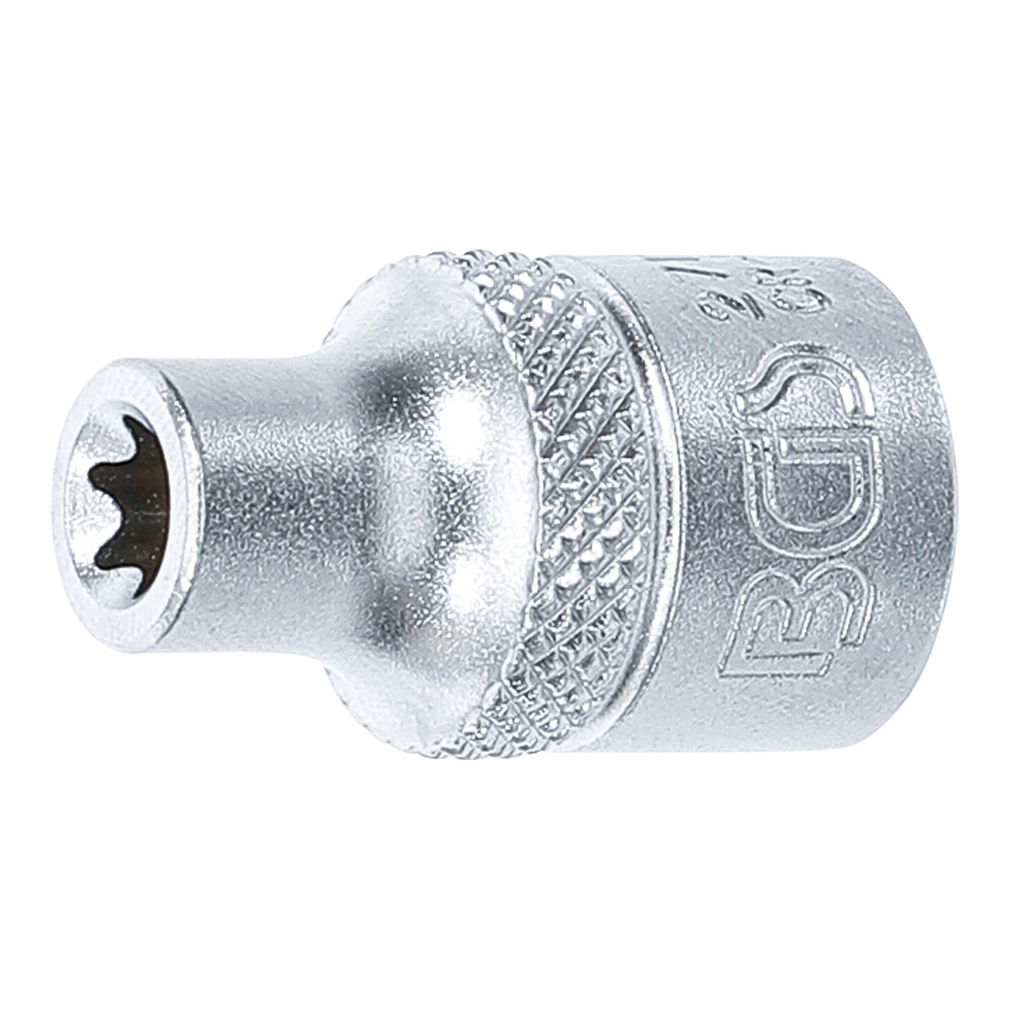 BGS Steckschlüssel-Einsatz E-Profil 2713, Antrieb Innenvierkant 10 mm (3/8"), SW E7 ; BGS technic