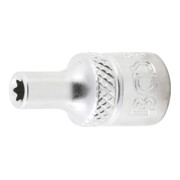 BGS Steckschlüssel-Einsatz E-Profil 6404, Antrieb Innenvierkant 6,3 mm (1/4"), SW E4
