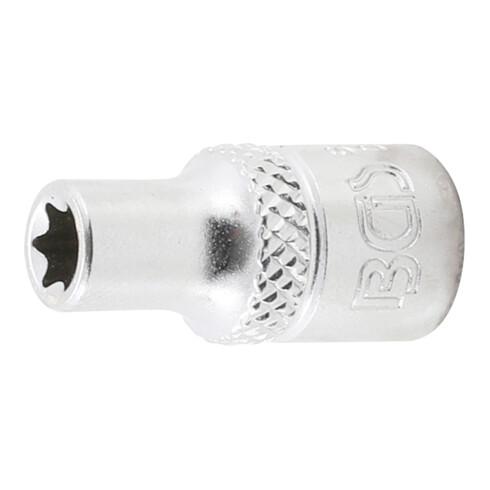 BGS Steckschlüssel-Einsatz E-Profil 6406, Antrieb Innenvierkant 6,3 mm (1/4"), SW E6