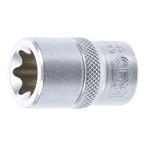 BGS Steckschlüssel-Einsatz E-Profil 6418, Antrieb Innenvierkant 12,5 mm (1/2"), SW E18