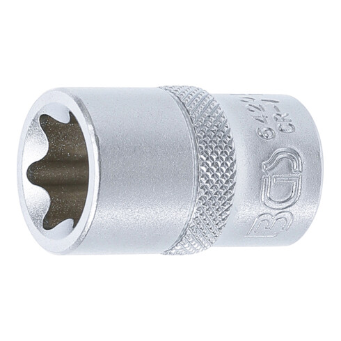 BGS Steckschlüssel-Einsatz E-Profil 6420, Antrieb Innenvierkant 12,5 mm (1/2"), SW E20