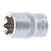 BGS Steckschlüssel-Einsatz E-Profil 6422, Antrieb Innenvierkant 12,5 mm (1/2"), SW E22