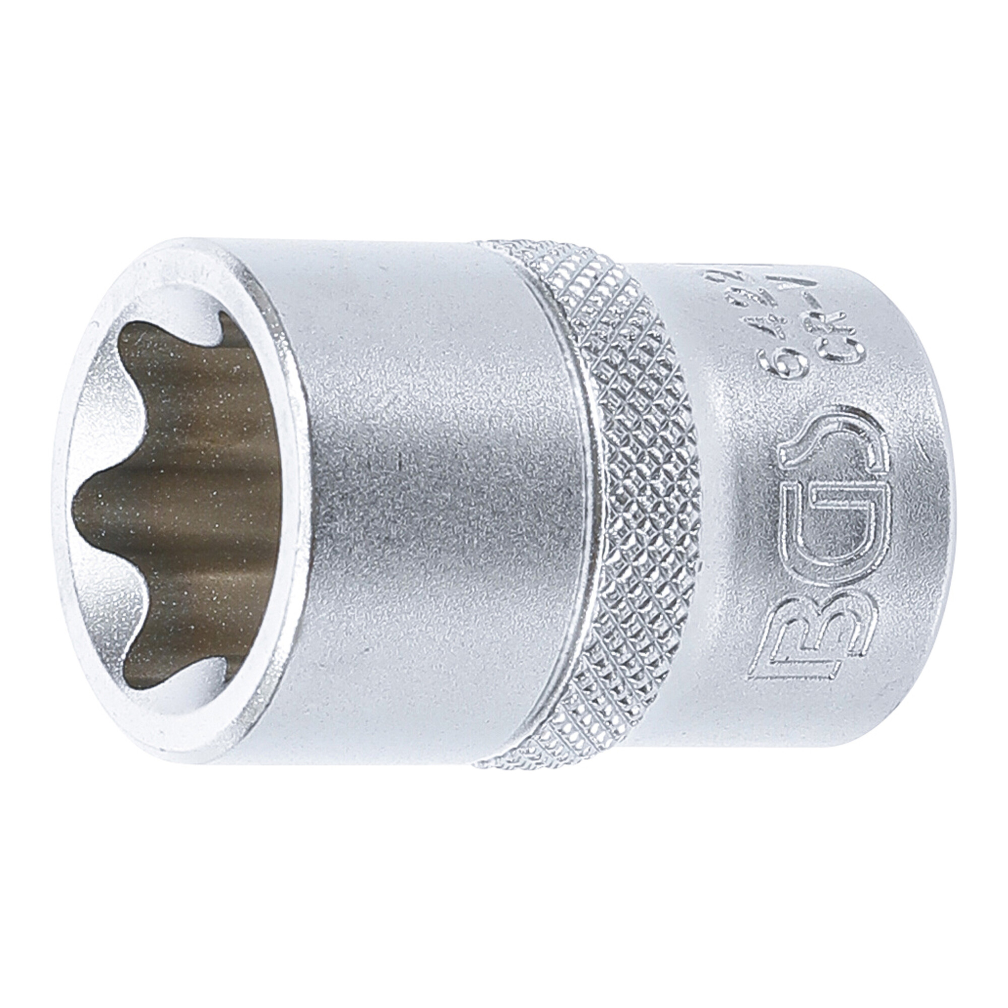 BGS Steckschlüssel-Einsatz E-Profil 6422, Antrieb Innenvierkant 12,5 mm (1/2"), SW E22 ; BGS technic