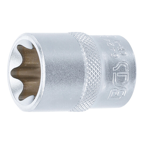 BGS Steckschlüssel-Einsatz E-Profil 6424, Antrieb Innenvierkant 12,5 mm (1/2"), SW E24