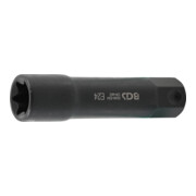 BGS Steckschlüssel-Einsatz E-Profil, extra lang 5246-E24, Antrieb Außensechskant 22 mm, SW E24
