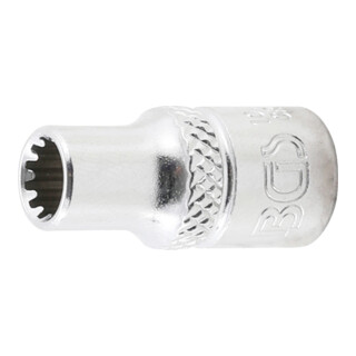 BGS Steckschlüssel-Einsatz Gear Lock 10102, Antrieb Innenvierkant 6,3 mm (1/4"), SW 5,5 mm