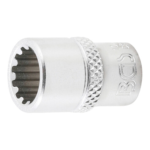BGS Steckschlüssel-Einsatz Gear Lock 10110, Antrieb Innenvierkant 6,3 mm (1/4"), SW 10 mm