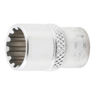 BGS Steckschlüssel-Einsatz Gear Lock 10111, Antrieb Innenvierkant 6,3 mm (1/4"), SW 11 mm