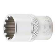 BGS Steckschlüssel-Einsatz Gear Lock 10111, Antrieb Innenvierkant 6,3 mm (1/4"), SW 11 mm