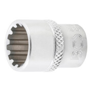 BGS Steckschlüssel-Einsatz Gear Lock 10113, Antrieb Innenvierkant 6,3 mm (1/4"), SW 13 mm