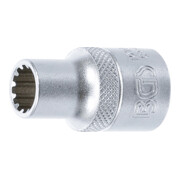 BGS Steckschlüssel-Einsatz Gear Lock 10210, Antrieb Innenvierkant 12,5 mm (1/2"), SW 10 mm