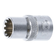 BGS Steckschlüssel-Einsatz Gear Lock 10213, Antrieb Innenvierkant 12,5 mm (1/2"), SW 13 mm