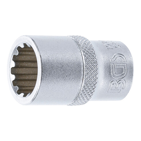BGS Steckschlüssel-Einsatz Gear Lock 10215, Antrieb Innenvierkant 12,5 mm (1/2"), SW 15 mm