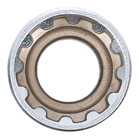 BGS Steckschlüssel-Einsatz Gear Lock 10217, Antrieb Innenvierkant 12,5 mm (1/2"), SW 17 mm