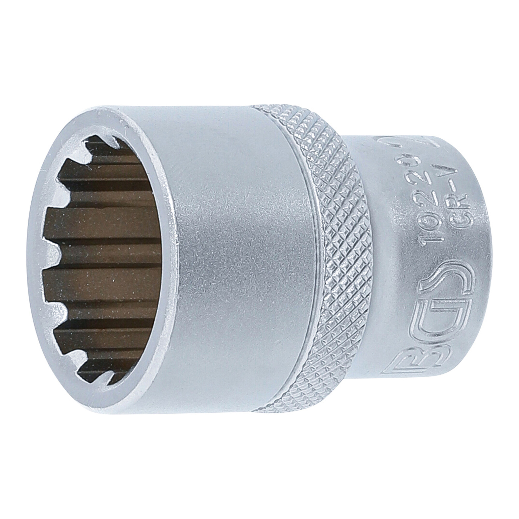 BGS Steckschlüssel-Einsatz Gear Lock 10220, Antrieb Innenvierkant 12,5 mm (1/2"), SW 20 mm ; BGS technic