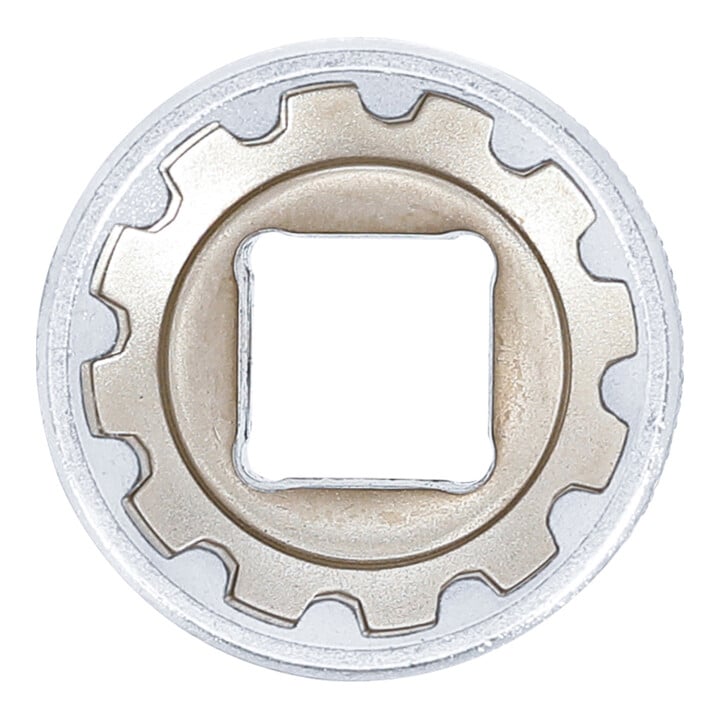 BGS Steckschlüssel-Einsatz Gear Lock 10224, Antrieb Innenvierkant 12,5 mm (1/2"), SW 24 mm