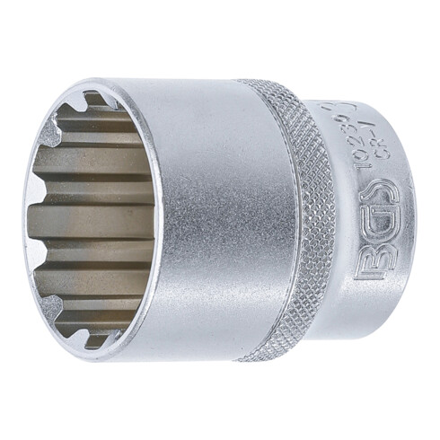 BGS Steckschlüssel-Einsatz Gear Lock 10230, Antrieb Innenvierkant 12,5 mm (1/2"), SW 30 mm
