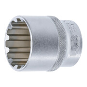 BGS Steckschlüssel-Einsatz Gear Lock 10230, Antrieb Innenvierkant 12,5 mm (1/2"), SW 30 mm