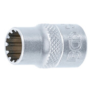 BGS Steckschlüssel-Einsatz Gear Lock 10310, Antrieb Innenvierkant 10 mm (3/8"), SW 10 mm