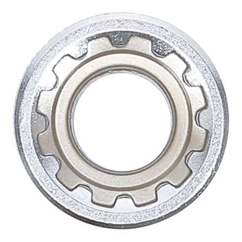 BGS Steckschlüssel-Einsatz Gear Lock 10313, Antrieb Innenvierkant 10 mm (3/8"), SW 13 mm