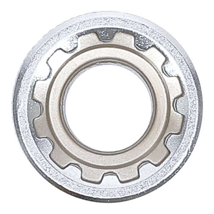 BGS Steckschlüssel-Einsatz Gear Lock 10313, Antrieb Innenvierkant 10 mm (3/8"), SW 13 mm