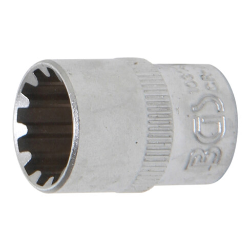 BGS Steckschlüssel-Einsatz Gear Lock 10314, Antrieb Innenvierkant 10 mm (3/8"), SW 14 mm