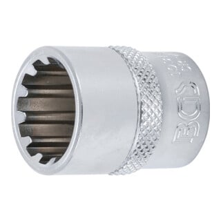 BGS Steckschlüssel-Einsatz Gear Lock 10316, Antrieb Innenvierkant 10 mm (3/8"), SW 16 mm