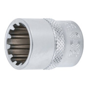 BGS Steckschlüssel-Einsatz Gear Lock 10316, Antrieb Innenvierkant 10 mm (3/8"), SW 16 mm