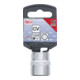 BGS Steckschlüssel-Einsatz Gear Lock 10318, Antrieb Innenvierkant 10 mm (3/8"), SW 18 mm-4