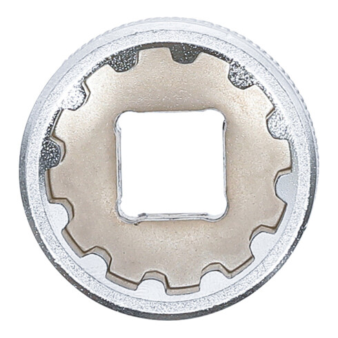 BGS Steckschlüssel-Einsatz Gear Lock 10319, Antrieb Innenvierkant 10 mm (3/8"), SW 19 mm
