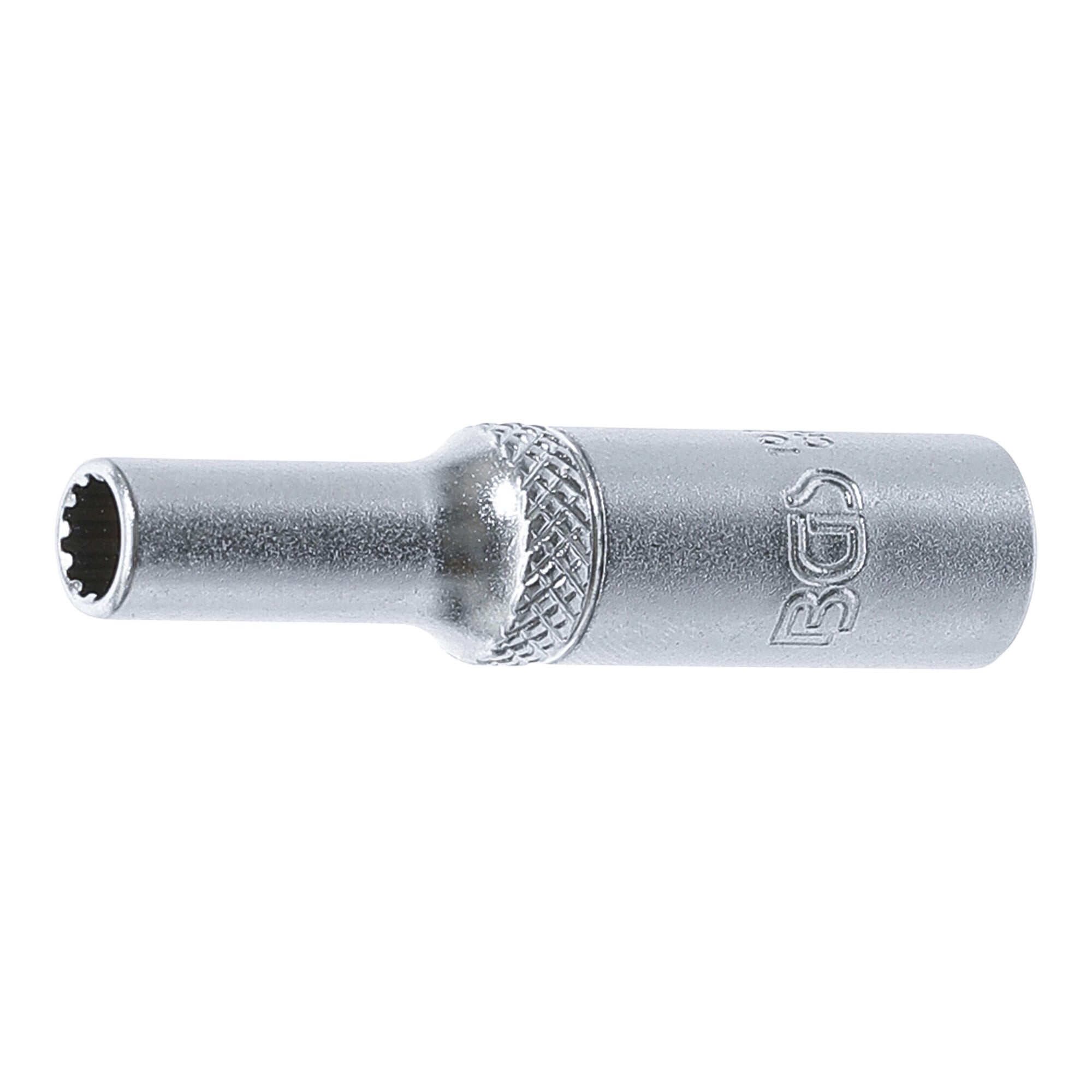 BGS Steckschlüssel-Einsatz Gear Lock, tief 10155, Antrieb Innenvierkant 6,3 mm (1/4"), SW 5 mm ; BGS technic