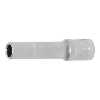 BGS Steckschlüssel-Einsatz Gear Lock, tief 10156, Antrieb Innenvierkant 6,3 mm (1/4"), SW 6 mm