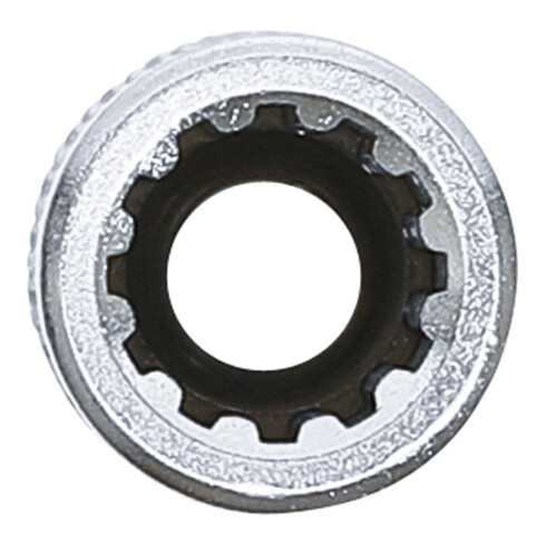 BGS Steckschlüssel-Einsatz Gear Lock, tief 10158, Antrieb Innenvierkant 6,3 mm (1/4"), SW 8 mm