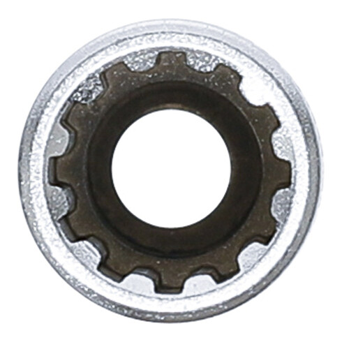 BGS Steckschlüssel-Einsatz Gear Lock, tief 10159, Antrieb Innenvierkant 6,3 mm (1/4"), SW 9 mm