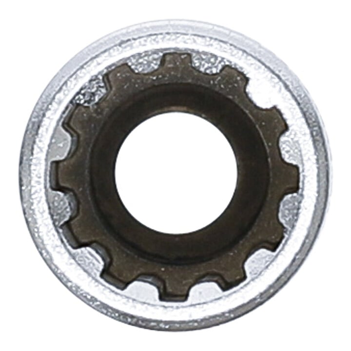 BGS Steckschlüssel-Einsatz Gear Lock, tief 10159, Antrieb Innenvierkant 6,3 mm (1/4"), SW 9 mm