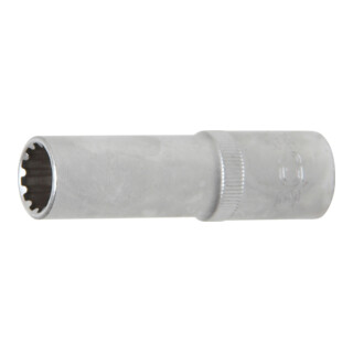 BGS Steckschlüssel-Einsatz Gear Lock, tief 10254, Antrieb Innenvierkant 12,5 mm (1/2"), SW 14 mm