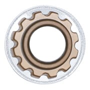 BGS Steckschlüssel-Einsatz Gear Lock, tief 10257, Antrieb Innenvierkant 12,5 mm (1/2"), SW 17 mm-3