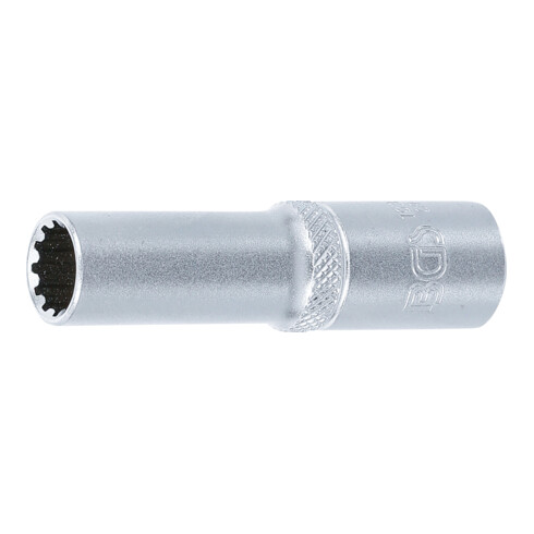 BGS Steckschlüssel-Einsatz Gear Lock, tief 10350, Antrieb Innenvierkant 10 mm (3/8"), SW 10 mm