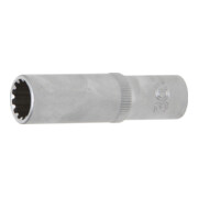 BGS Steckschlüssel-Einsatz Gear Lock, tief 10352, Antrieb Innenvierkant 10 mm (3/8"), SW 12 mm