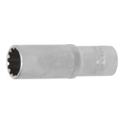 BGS Steckschlüssel-Einsatz Gear Lock, tief 10354, Antrieb Innenvierkant 10 mm (3/8"), SW 14 mm